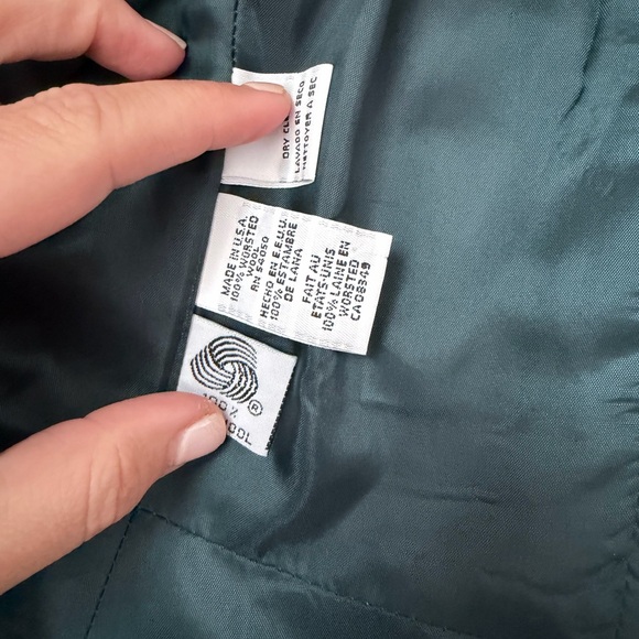 CHRISTIAN DIOR Vintage Wool Blazer Jacket, sz 4 - Picture 12 of 14